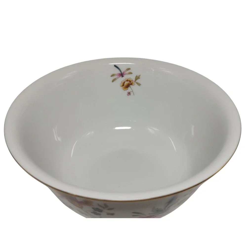 American Avon Heirloom Bowl Independence‎ Day 1981 Porcelain Floral Vintage